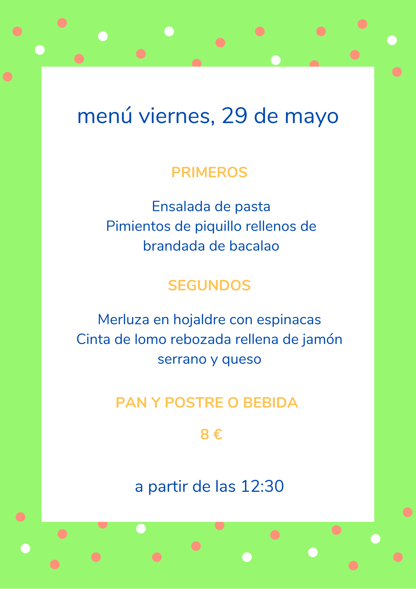 Green and White Plants Valentine's Day Food and Drink Menu (1)