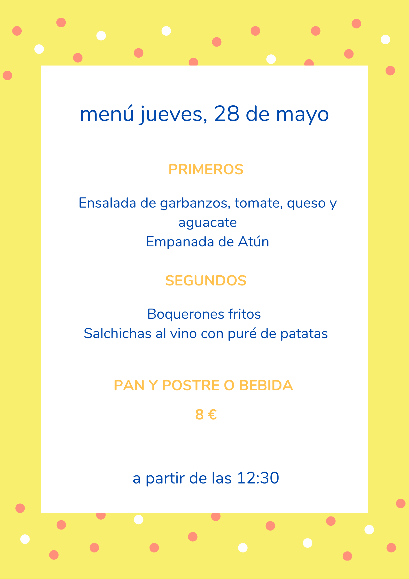 Green and White Plants Valentine's Day Food and Drink Menu